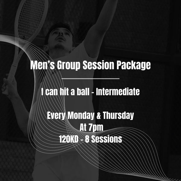 Men’s Group Monthly Package (I can hit a ball / Intermediate) at 7pm
