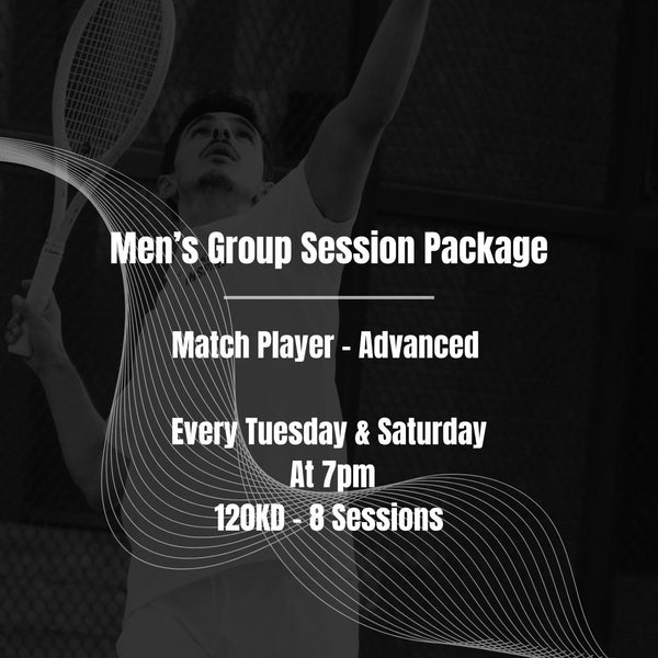 Men’s Group Monthly Package (Match Player / Advance ) at 7pm