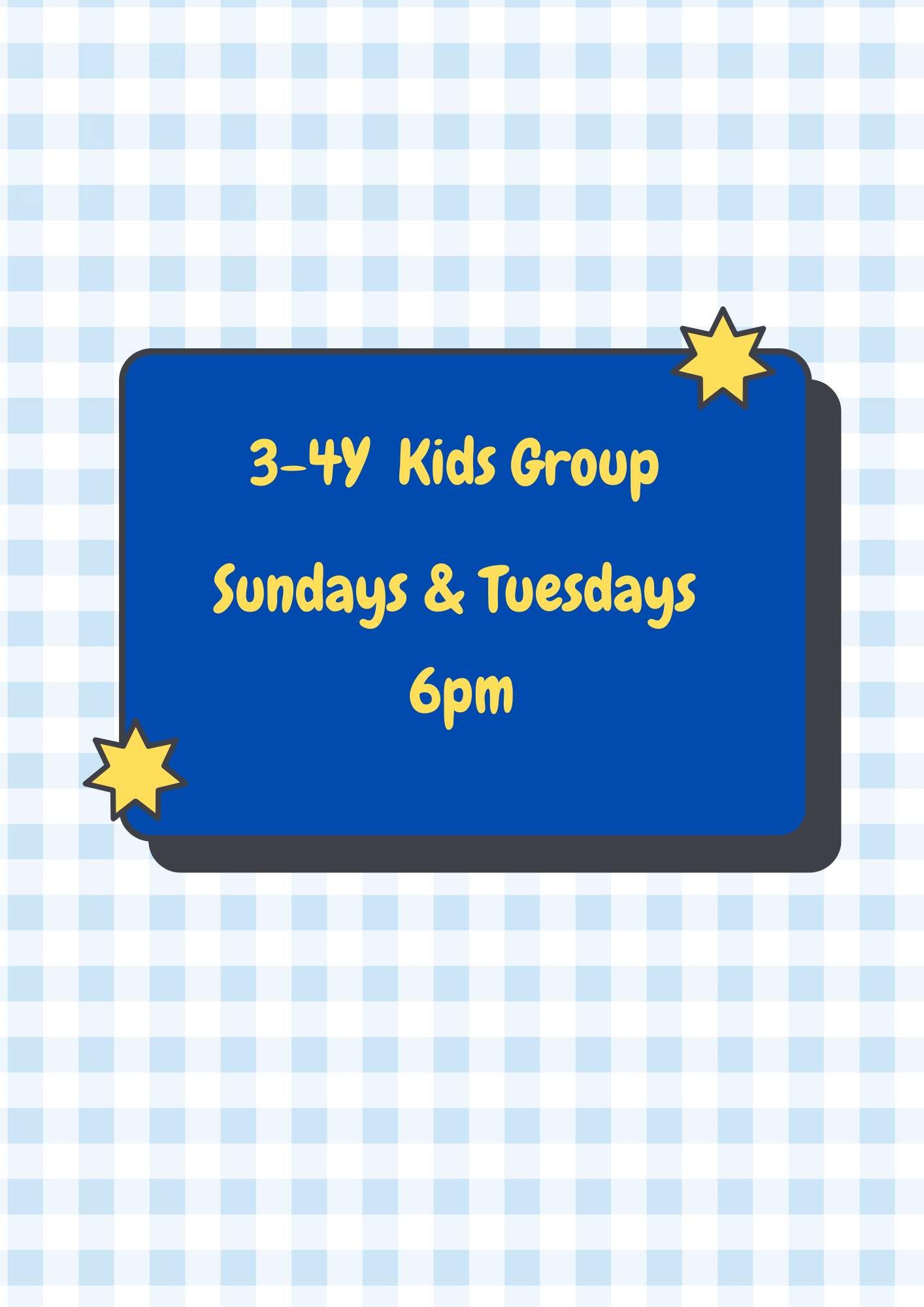 3-4Y Kids Group #1