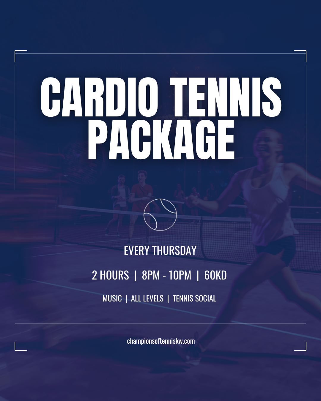 Cardio Tennis Package
