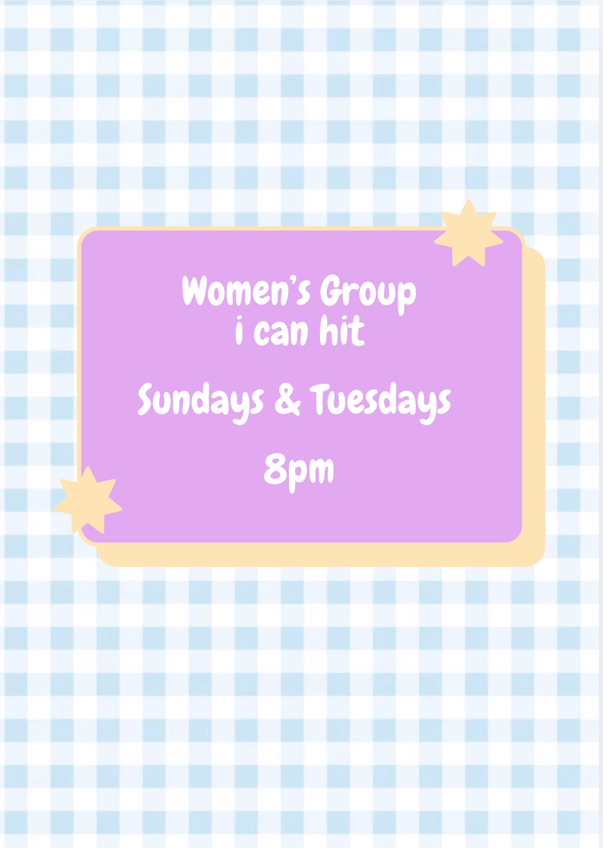 Women’s I can hit Group