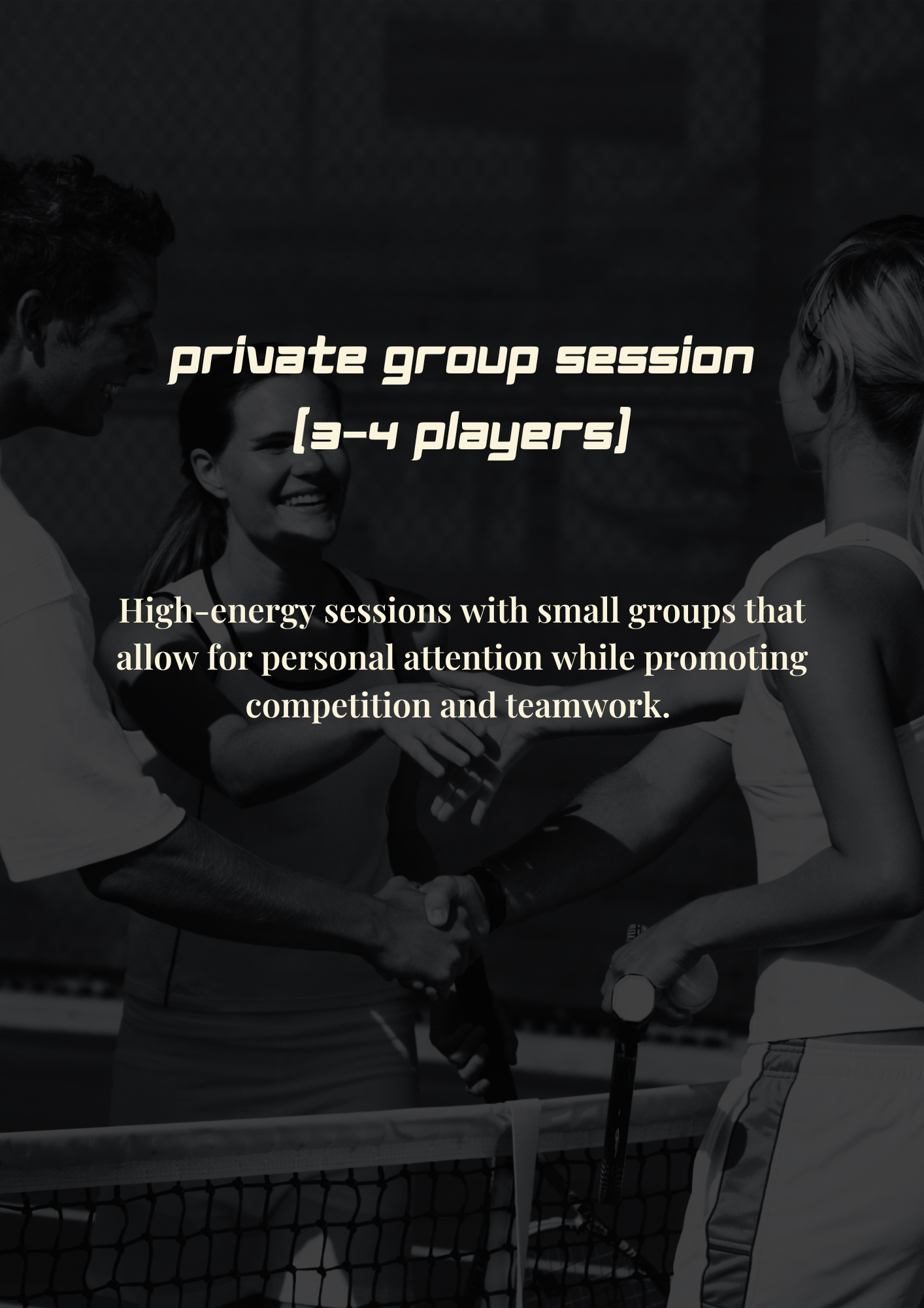 Group Session (3-4 players) Court 1