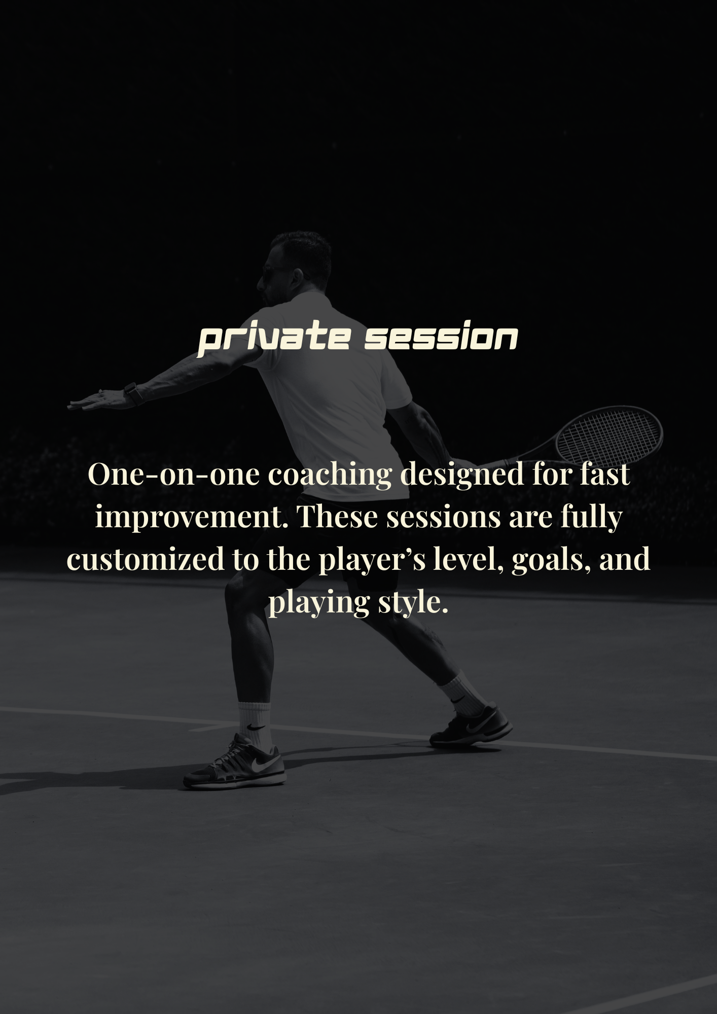Private Session (1 player) Court 1